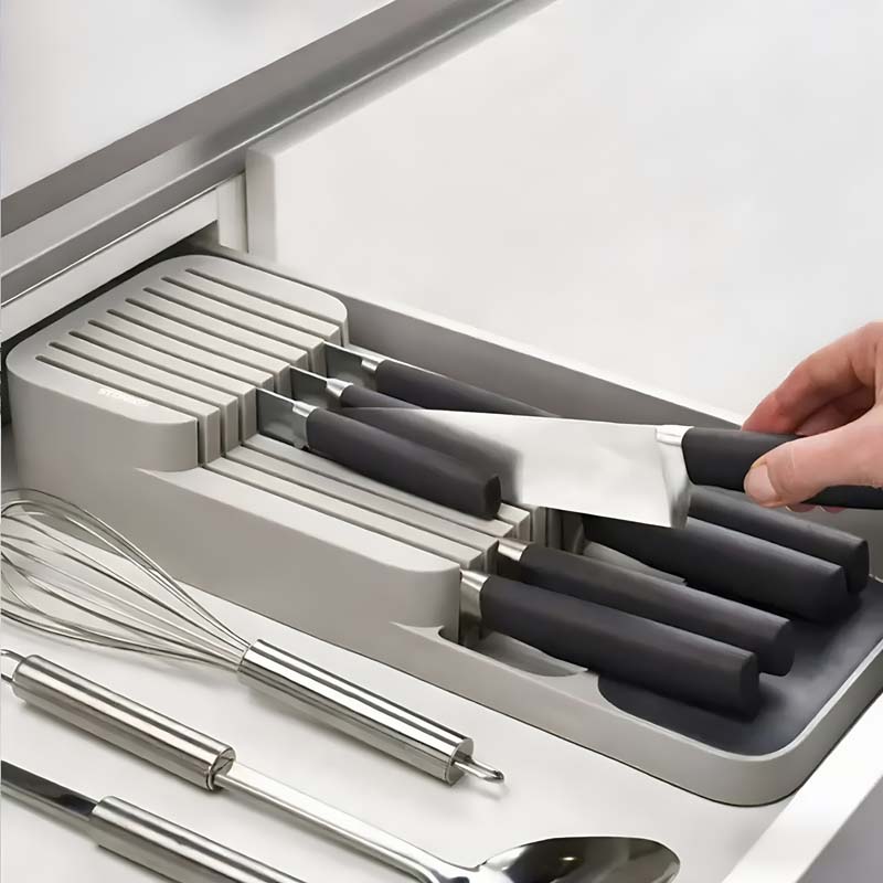 Food Storage Cabinet For Kitchen - Practical Drawer Knife Storage Box -