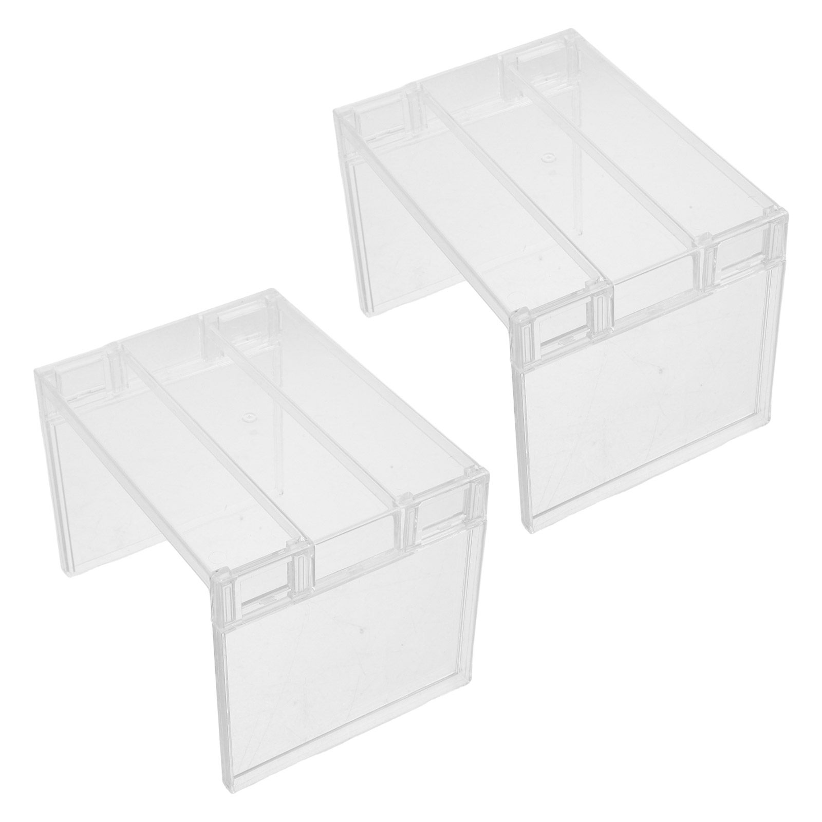 Food Storage Cabinet For Kitchen - 2Pcs Refrigerator Organizer Shelf Clear Storage