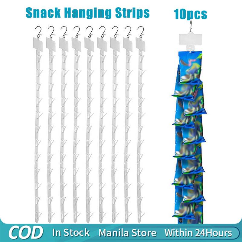 Food Storage Types - 10Pcs Plastic Transparent Snack Hanging Strips