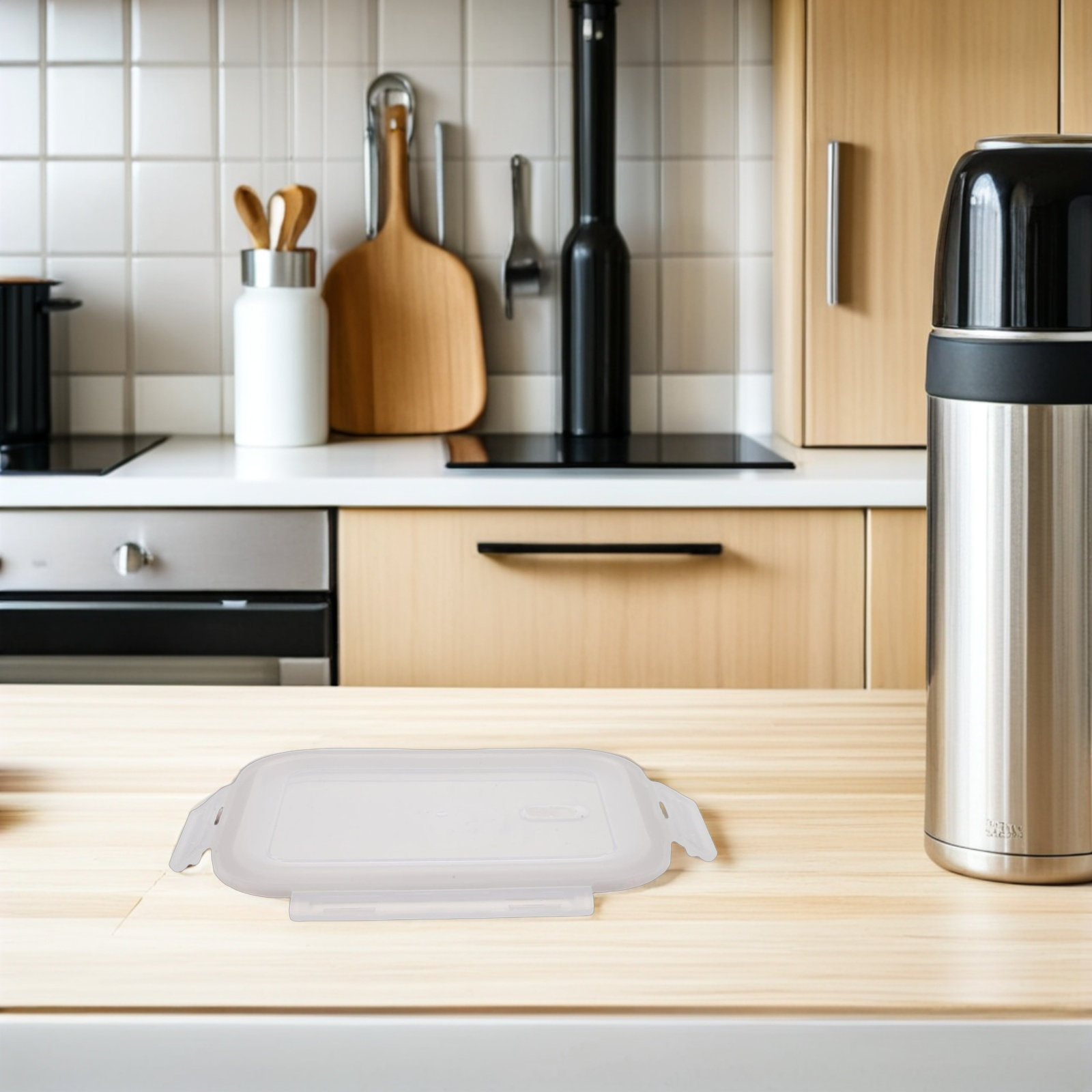 Glass Meal Prep Container - Airtight Rectangle Container Lid Silicone Seal