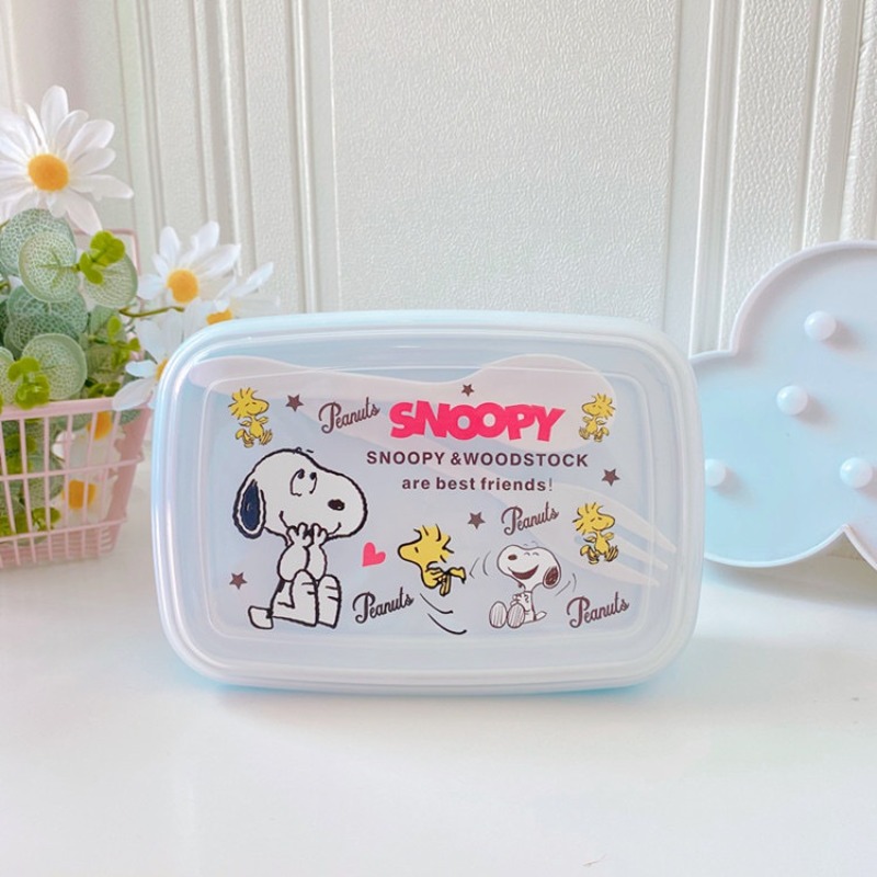Food Storage No Plastic - Kawaii Snoopy Lunch Box With Spoon