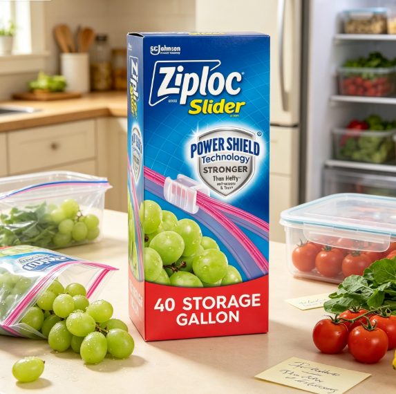 Food Storage Reusable Bags - Reusable Gallon Size Slider Food Storage