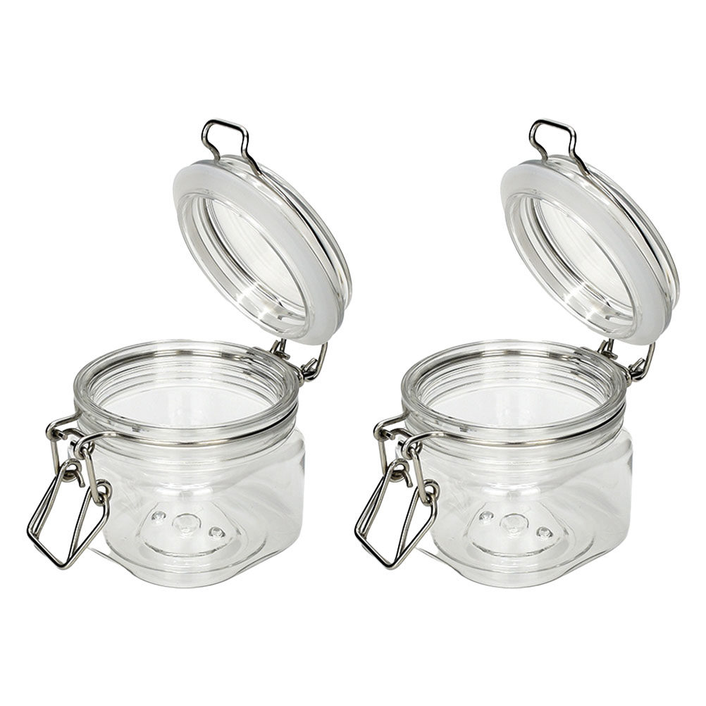 Food Storage Jars - 2Pcs Sealed Storage Jars Transparent Honey