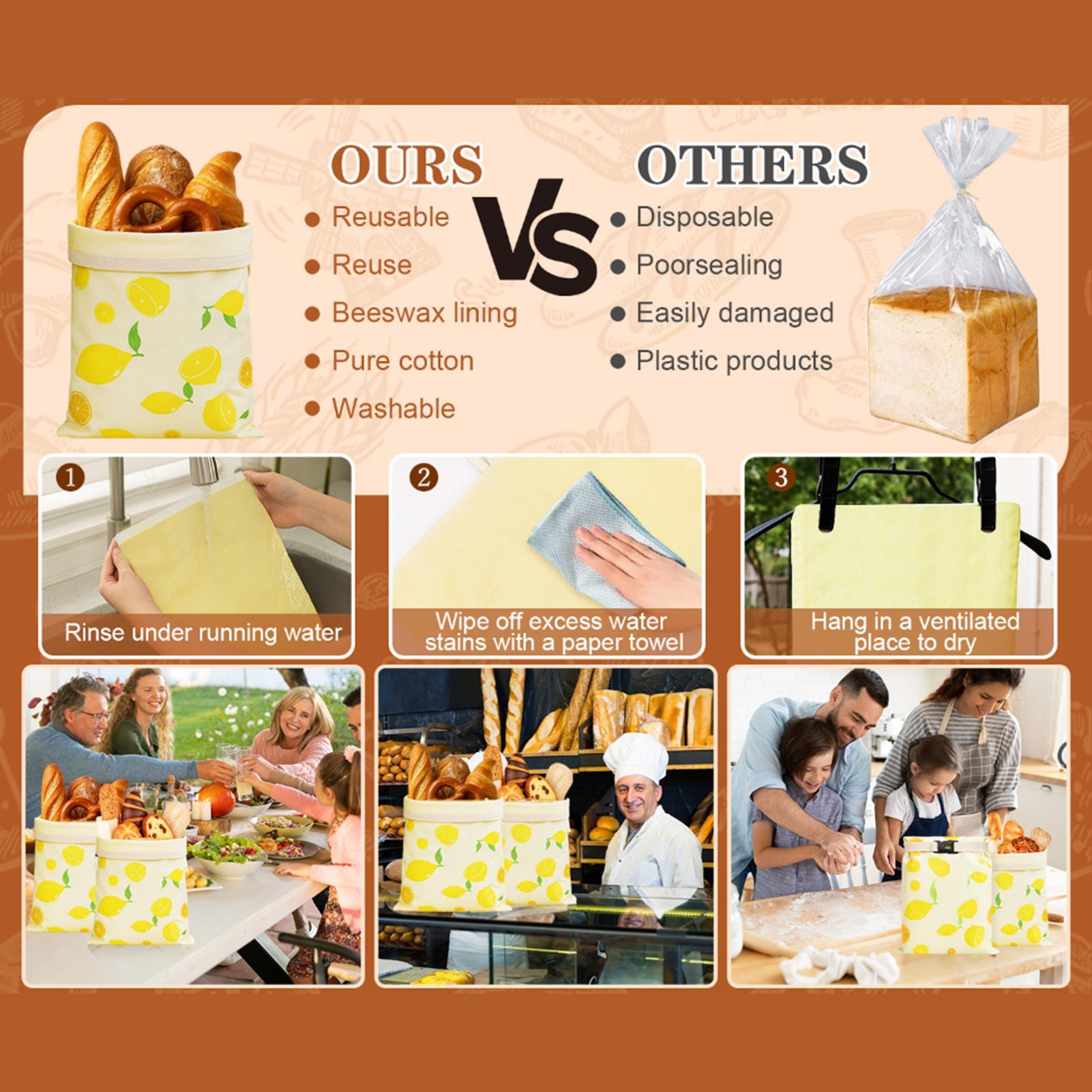 Food Storage Reusable Bags - Bread Bags Reusable Reusable Bread Food