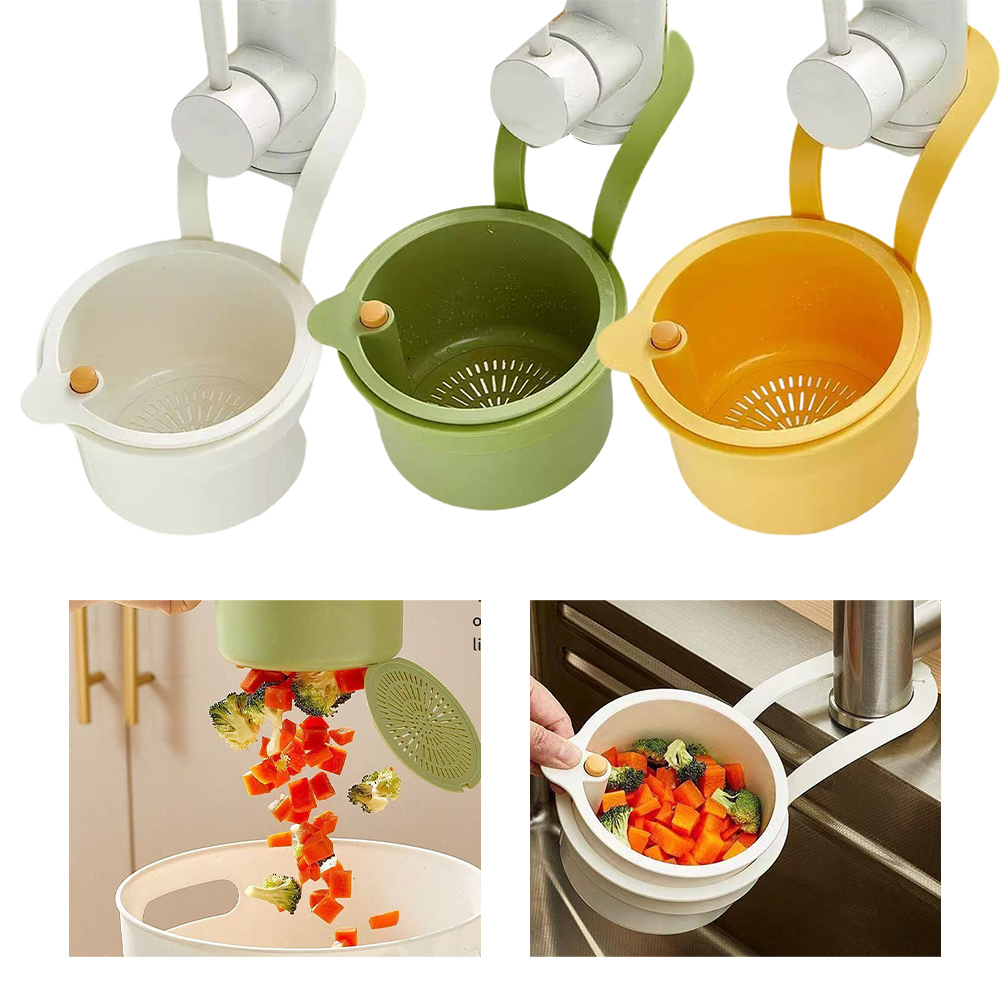 Food Storage Types - 1Pc Press-Type Drain Basket: Food Strainer