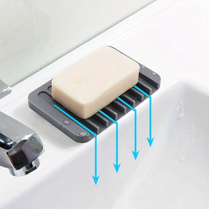 Food Storage Cabinet For Kitchen - New 1PC Silicone Draining Soap Box