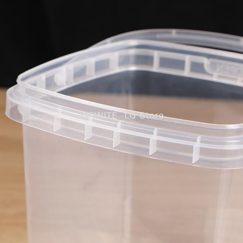 10pcs Plastic 500/1000 ML Buck - Food Storage Plastic Containers With Lids recension och pris