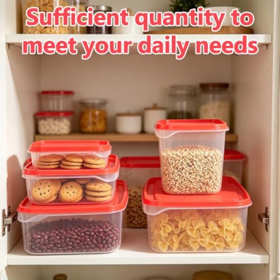 17Pcs Plastic Food Storage Set - Food Storage Plastic Containers With Lids recension och pris