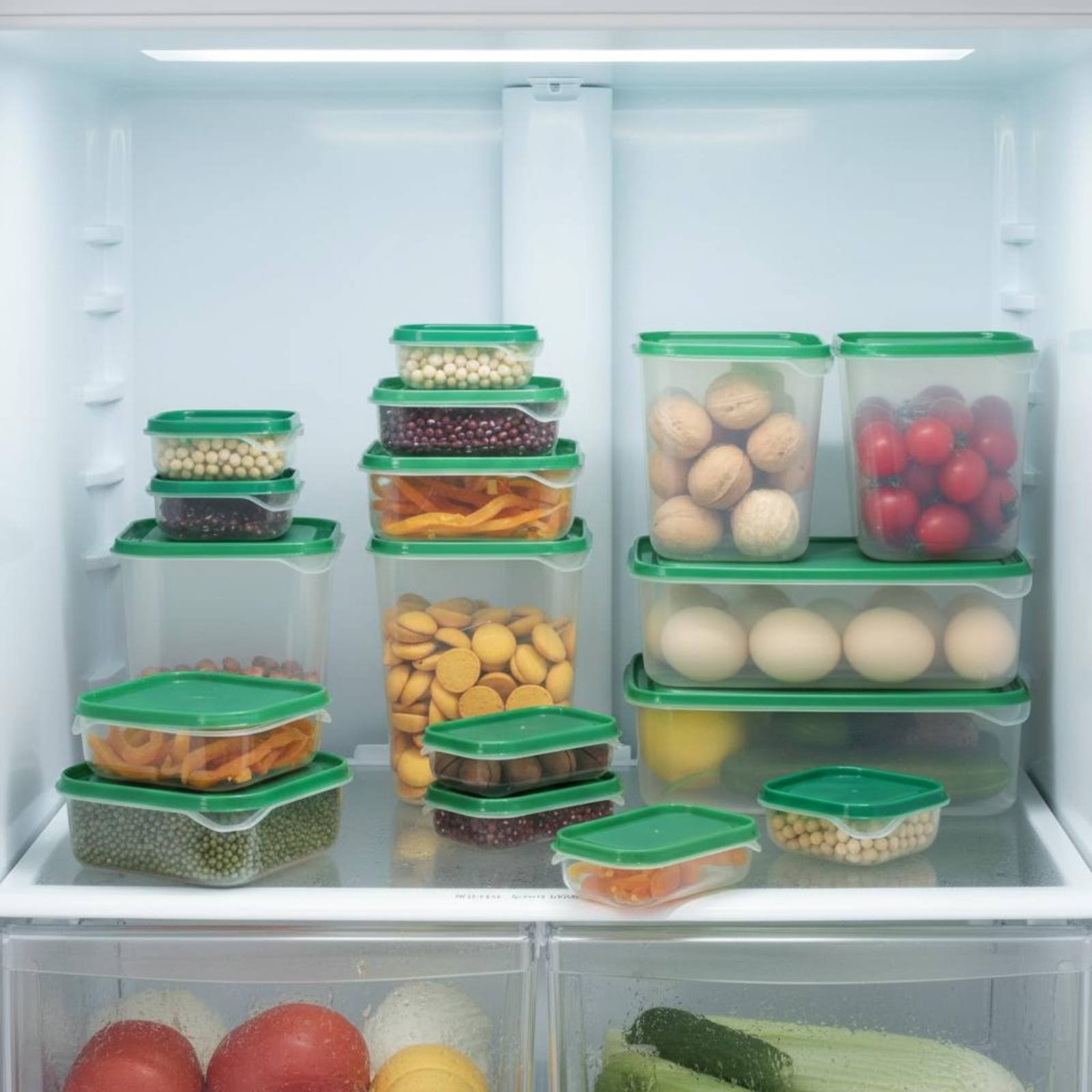 17 Pieces Fridge Storage Box S - Food Storage Plastic Containers With Lids recension och pris