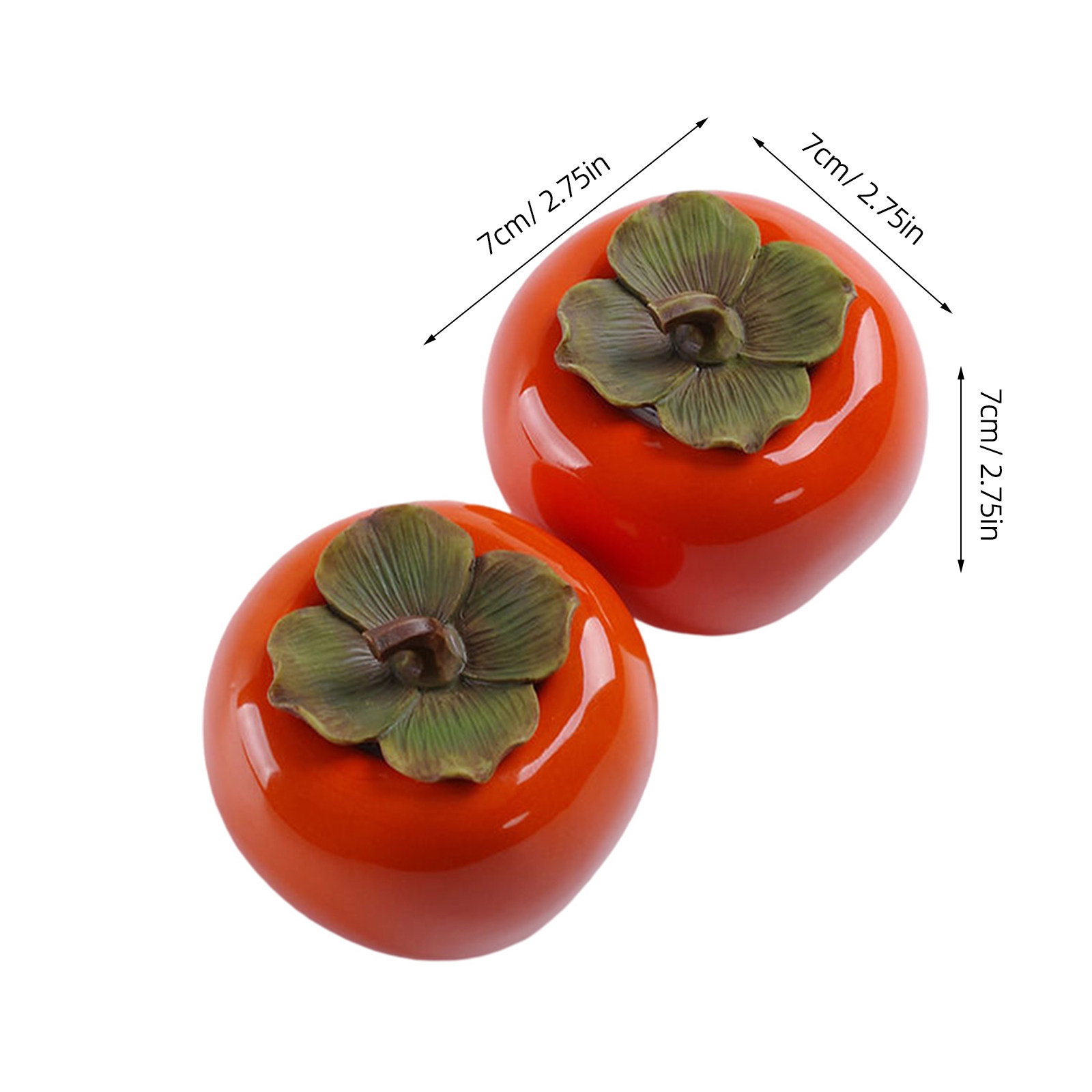 2Pcs Orange Persimmon Style Ce - Food Storage Jars recension och pris