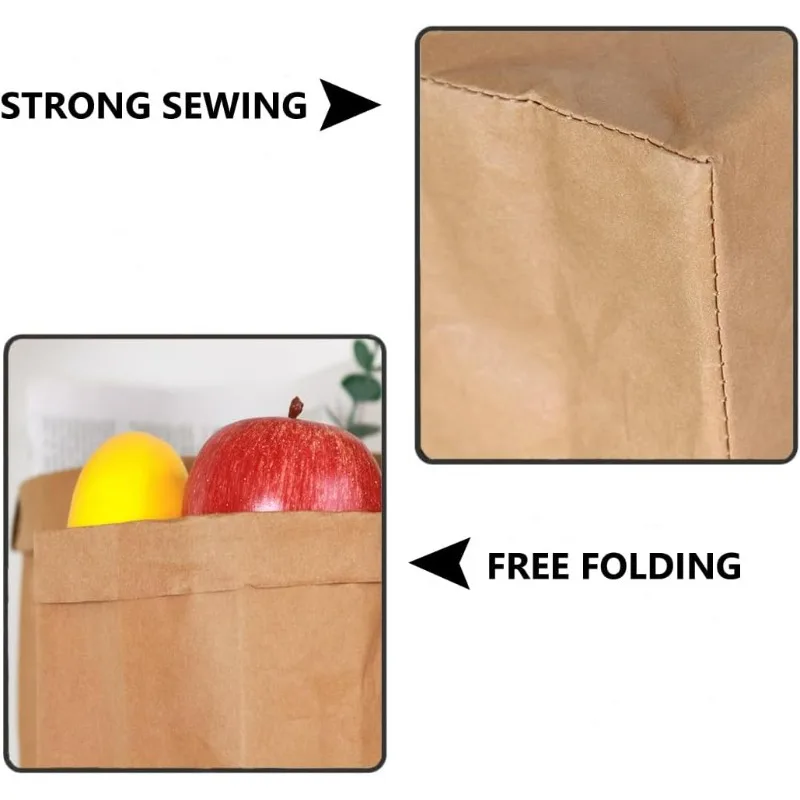 Kraft Paper Bag Washable Paper - Food Storage Reusable Bags recension och pris