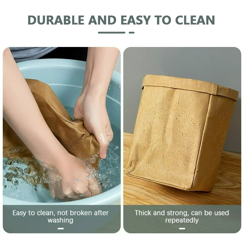 Kraft Paper Bag Washable Paper - Food Storage Reusable Bags recension och pris