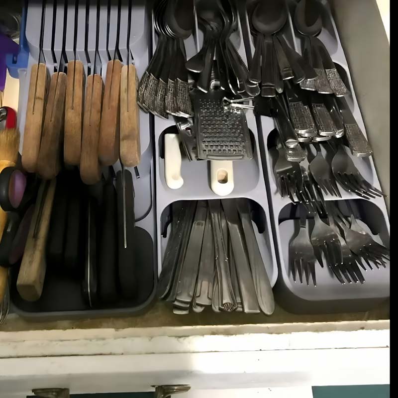 Practical Drawer Knife Storage - Food Storage Cabinet For Kitchen recension och pris