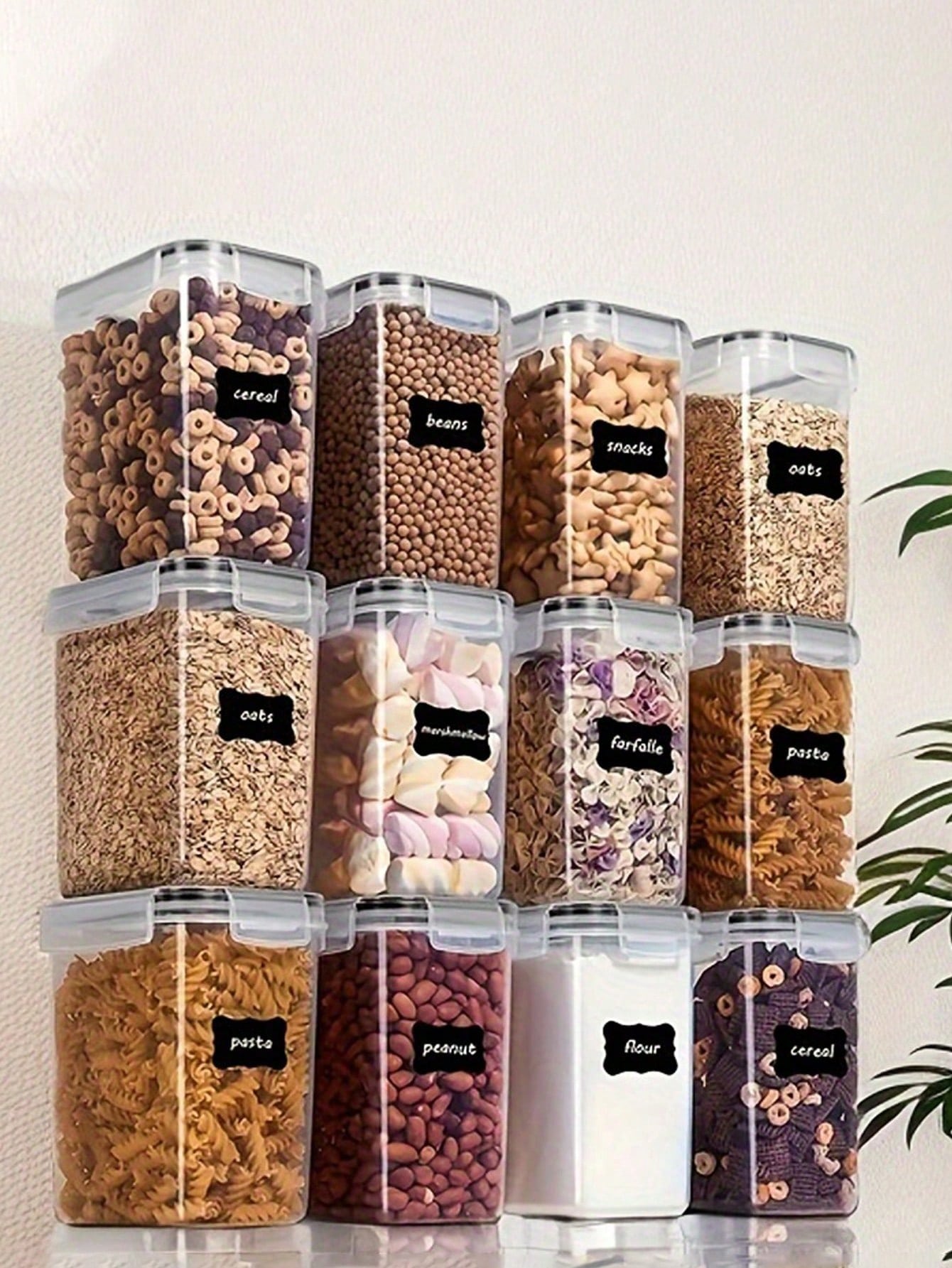 48pcs Airtight Food Storage Co - Food Storage Plastic Containers With Lids recension och pris