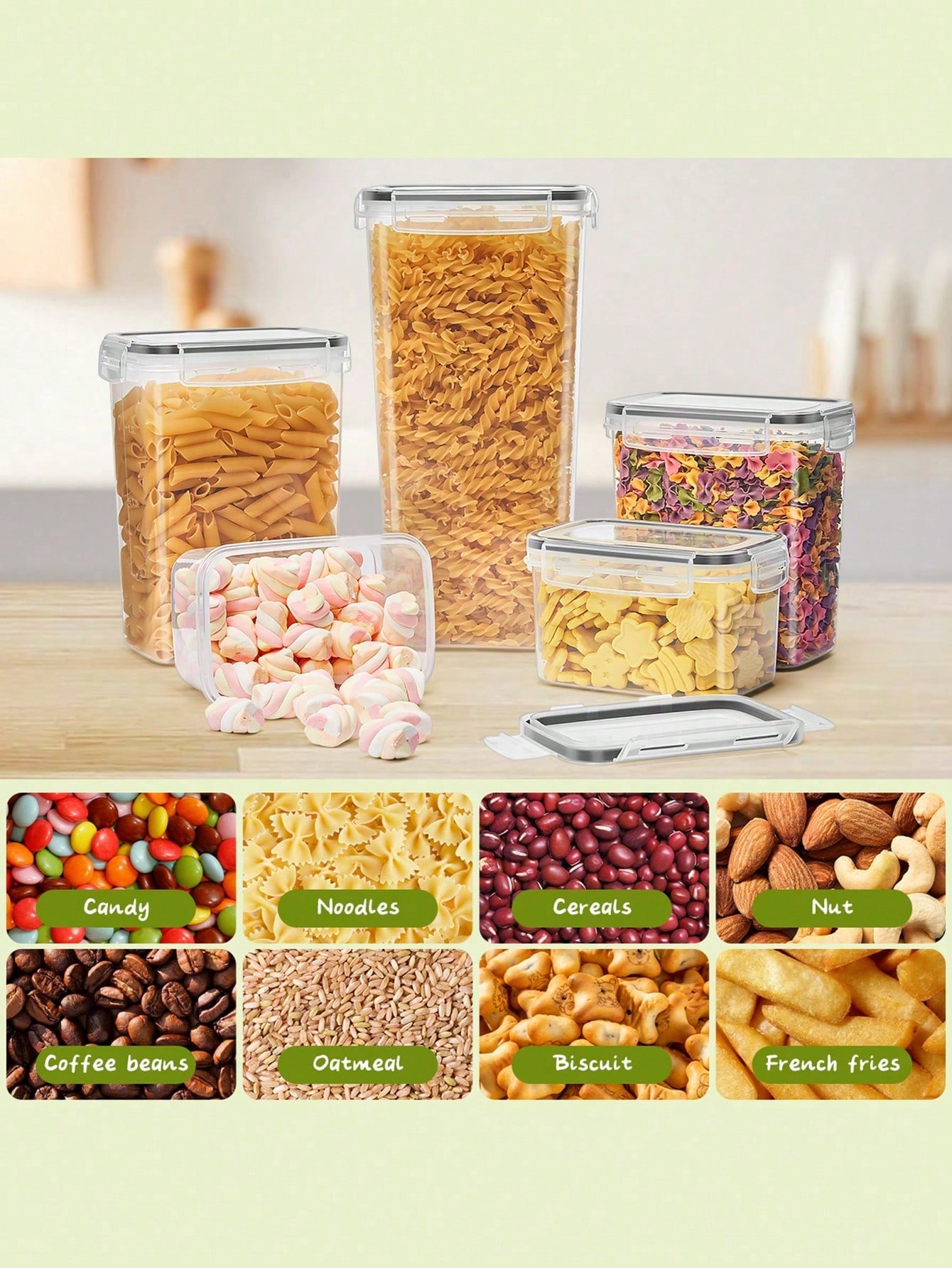 48pcs Airtight Food Storage Co - Food Storage Plastic Containers With Lids recension och pris