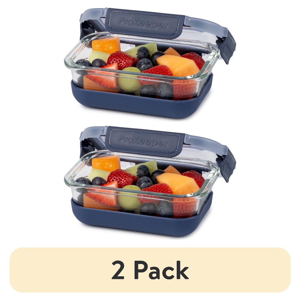 2 Pack 1.6 Cup Glass Food Stor - Glass Meal Prep Container recension och pris
