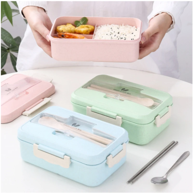 Microwave Lunch Box Wheat Stra - Food Storage No Plastic recension och pris