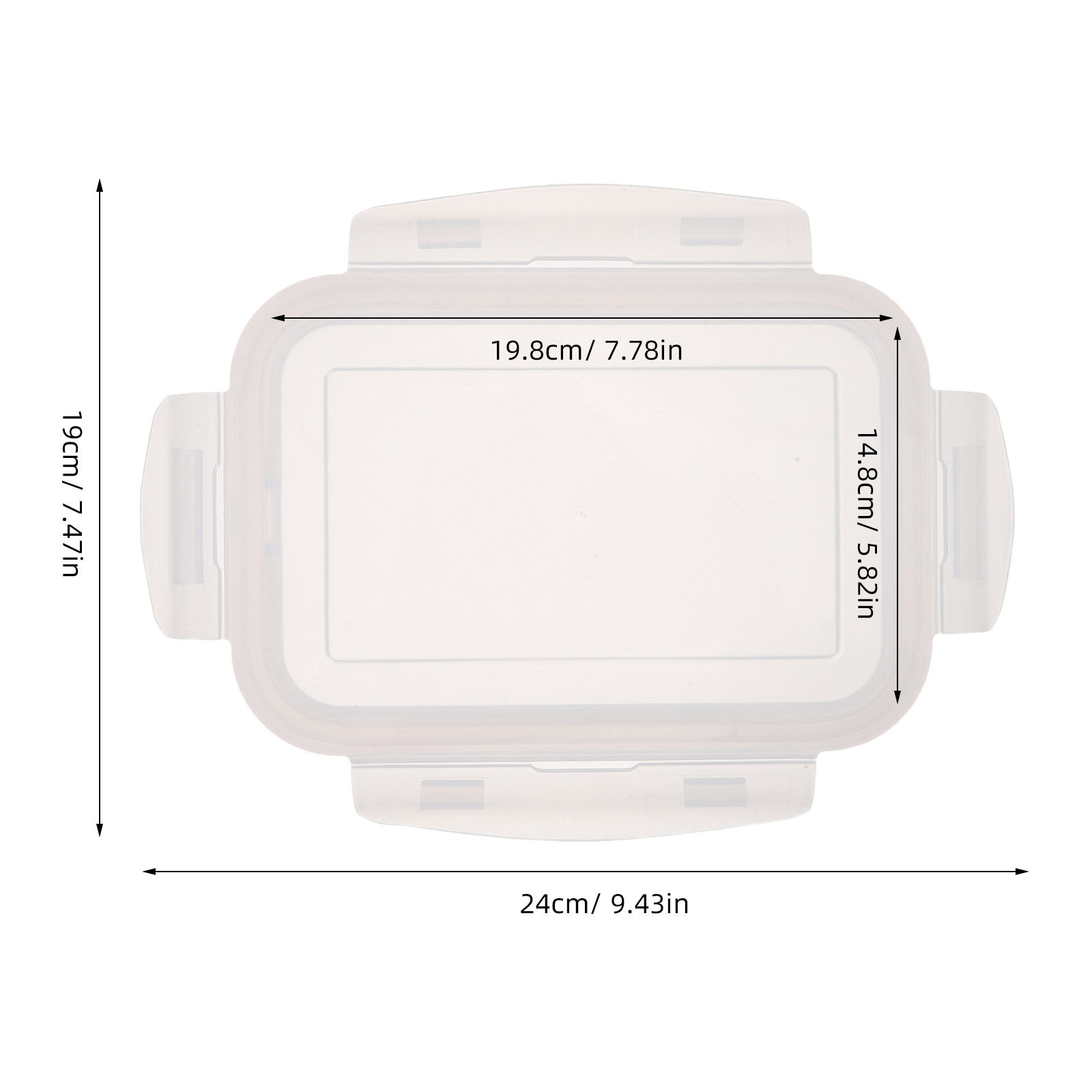 Airtight Rectangle Container L - Glass Meal Prep Container recension och pris
