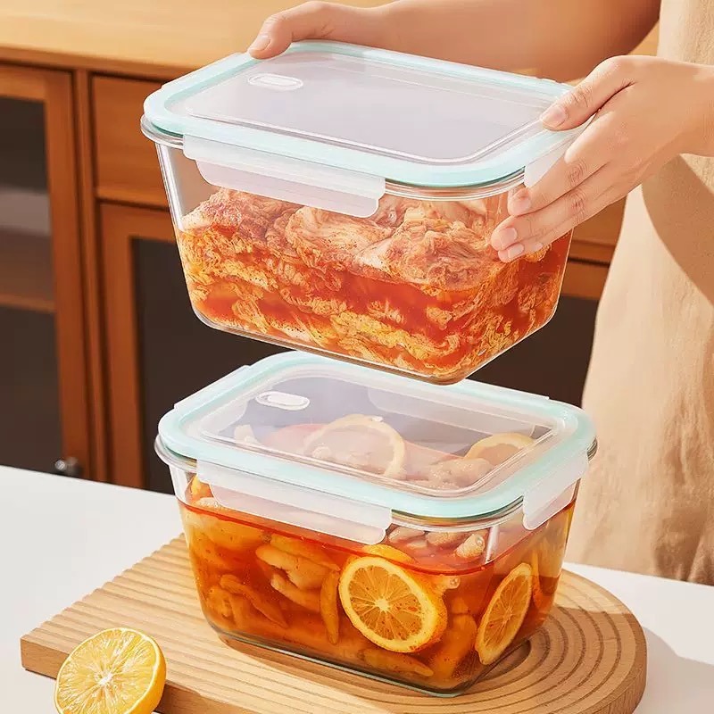 White Lid High Borosilicate Gl - Glass Meal Prep Container recension och pris