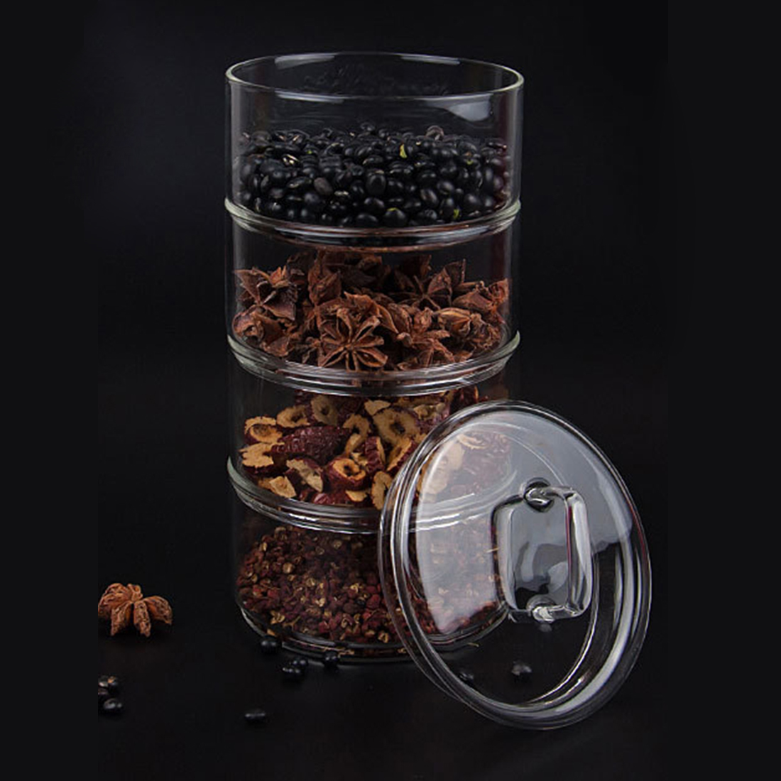 Multilayer Stackable Glass Bot - Glass Meal Prep Container recension och pris