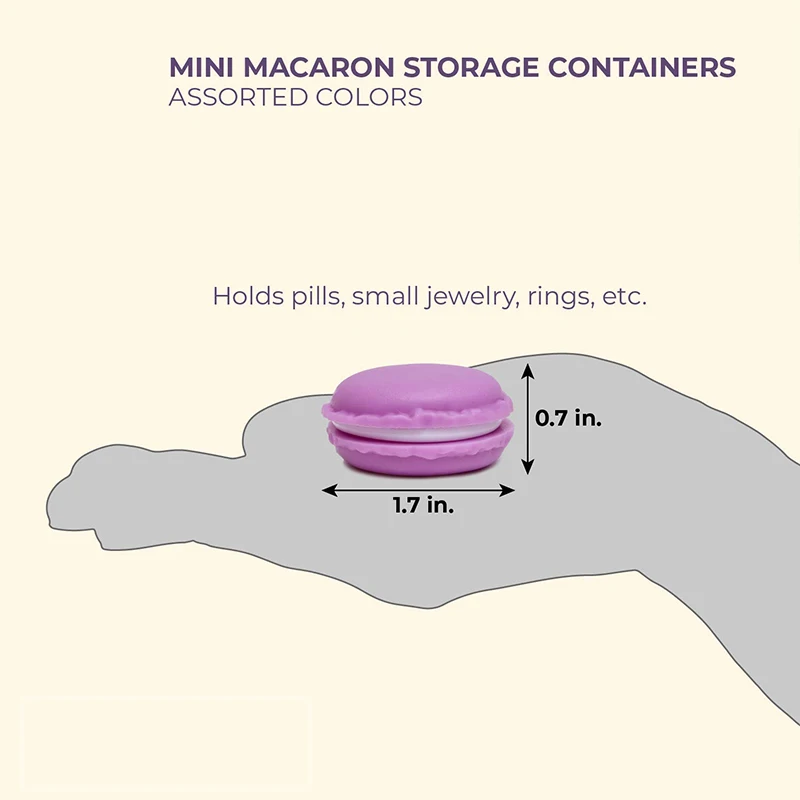 8pcs/16pcs Mini Macaron Pill J - Food Storage No Plastic recension och pris