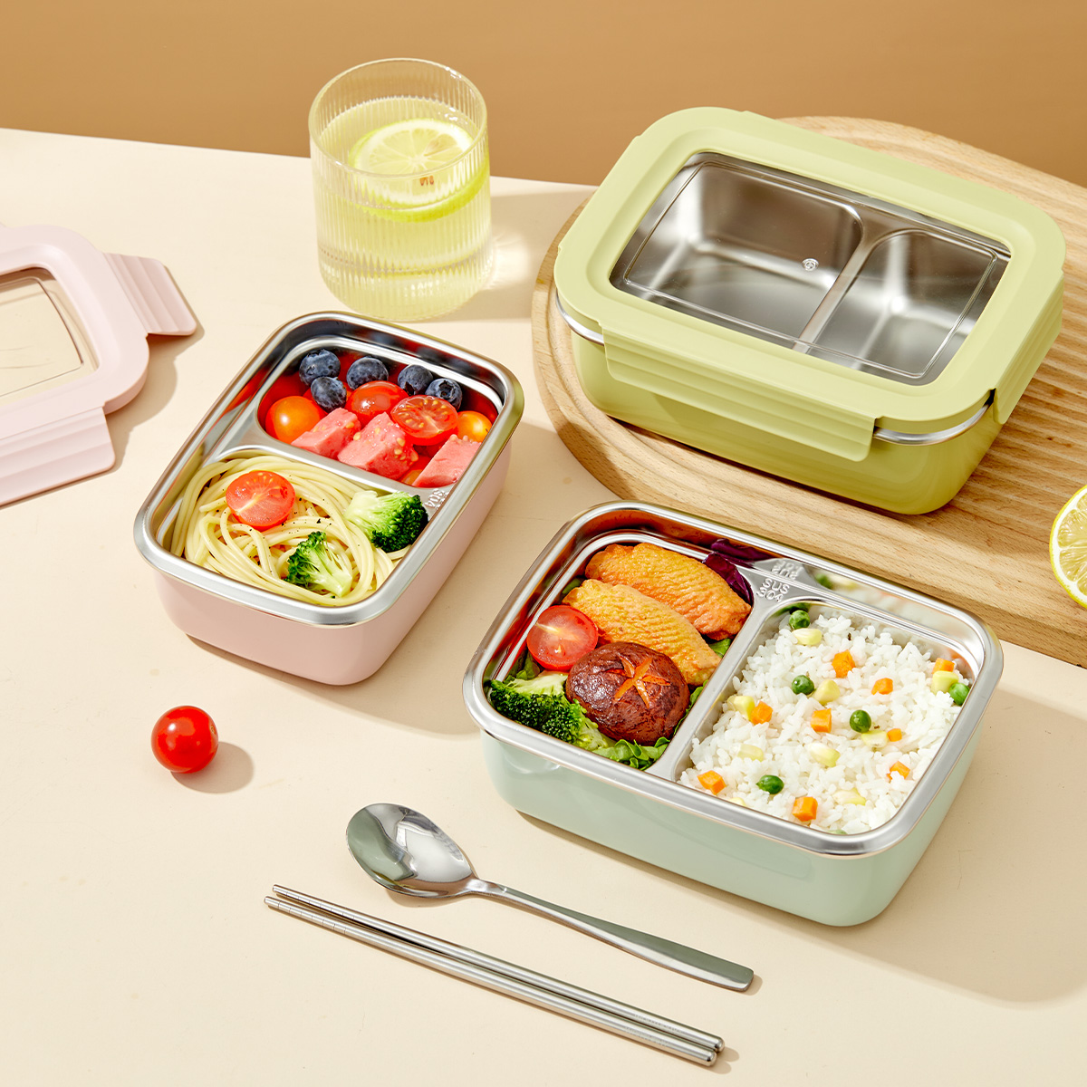 Microwave 304 Stainless Steel  - Glass Meal Prep Container recension och pris