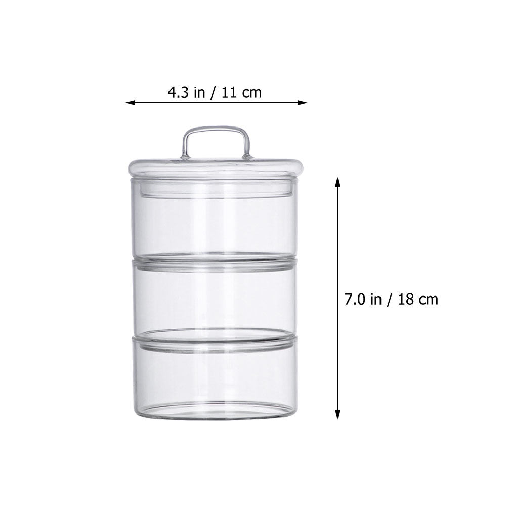 1Set Clear Glass Storage Bowl  - Food Storage Containers Glass recension och pris