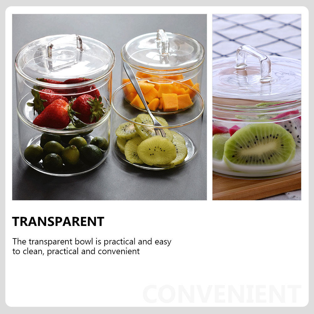 1Set Clear Glass Storage Bowl  - Food Storage Containers Glass recension och pris