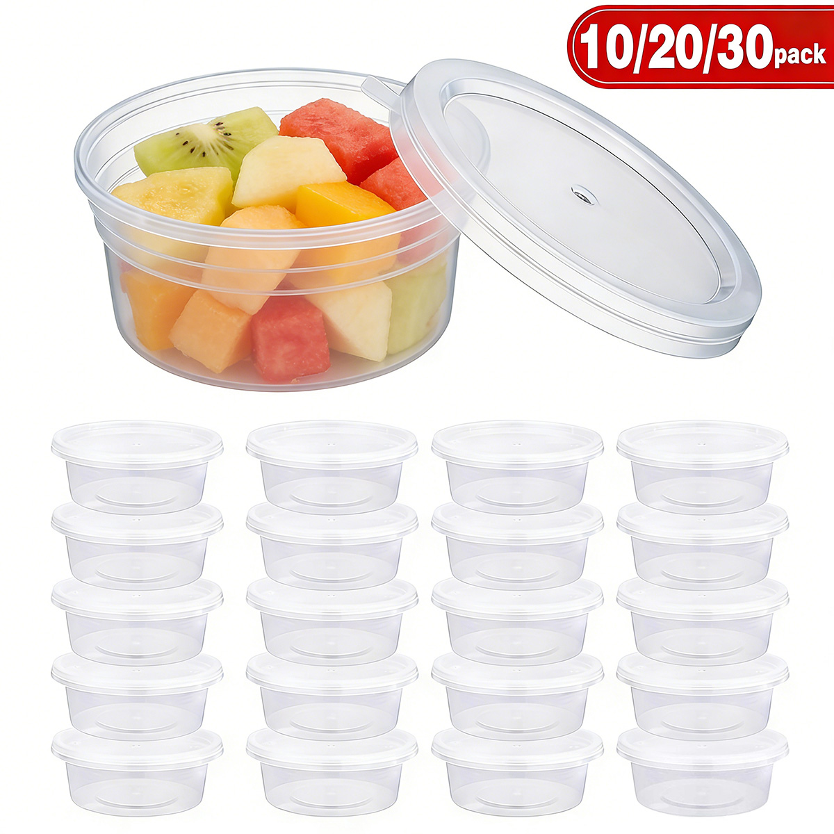 10/20/40 Pack Small Slime Cont - Food Storage Plastic Containers With Lids recension och pris