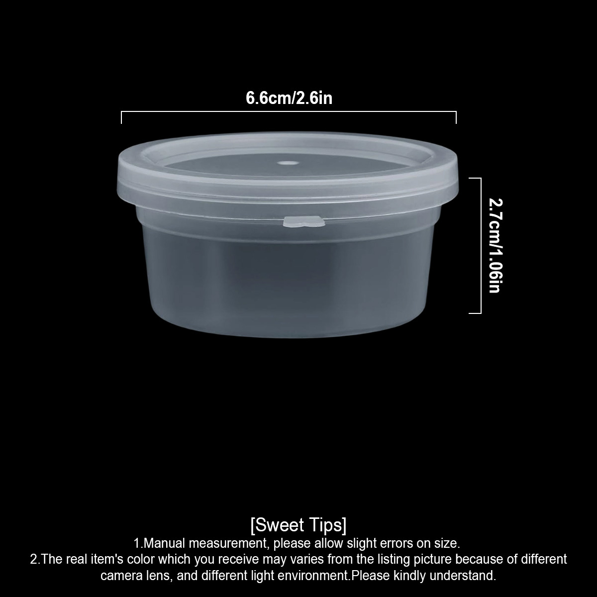 10/20/40 Pack Small Slime Cont - Food Storage Plastic Containers With Lids recension och pris