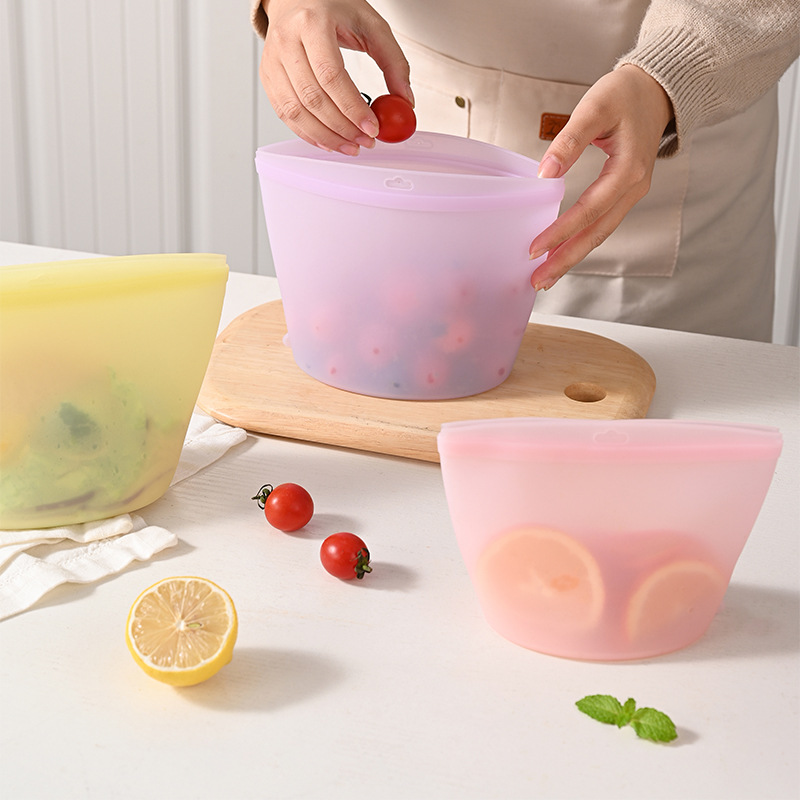 Self-Sealing Silicone Storage  - Food Storage Reusable Bags recension och pris