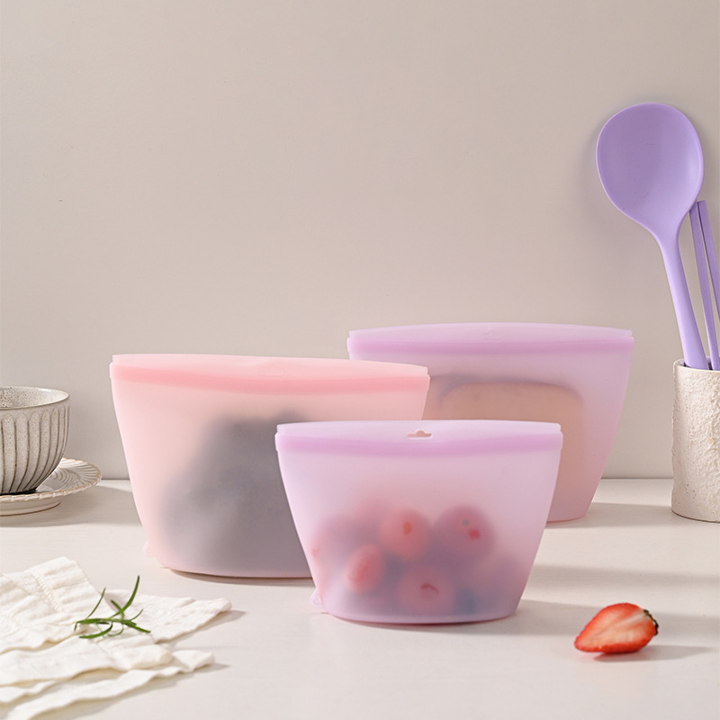 Self-Sealing Silicone Storage  - Food Storage Reusable Bags recension och pris