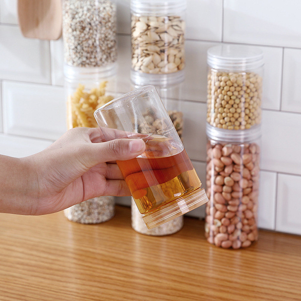 10Pcs Clear High-Grade Plastic - Food Storage Jars recension och pris