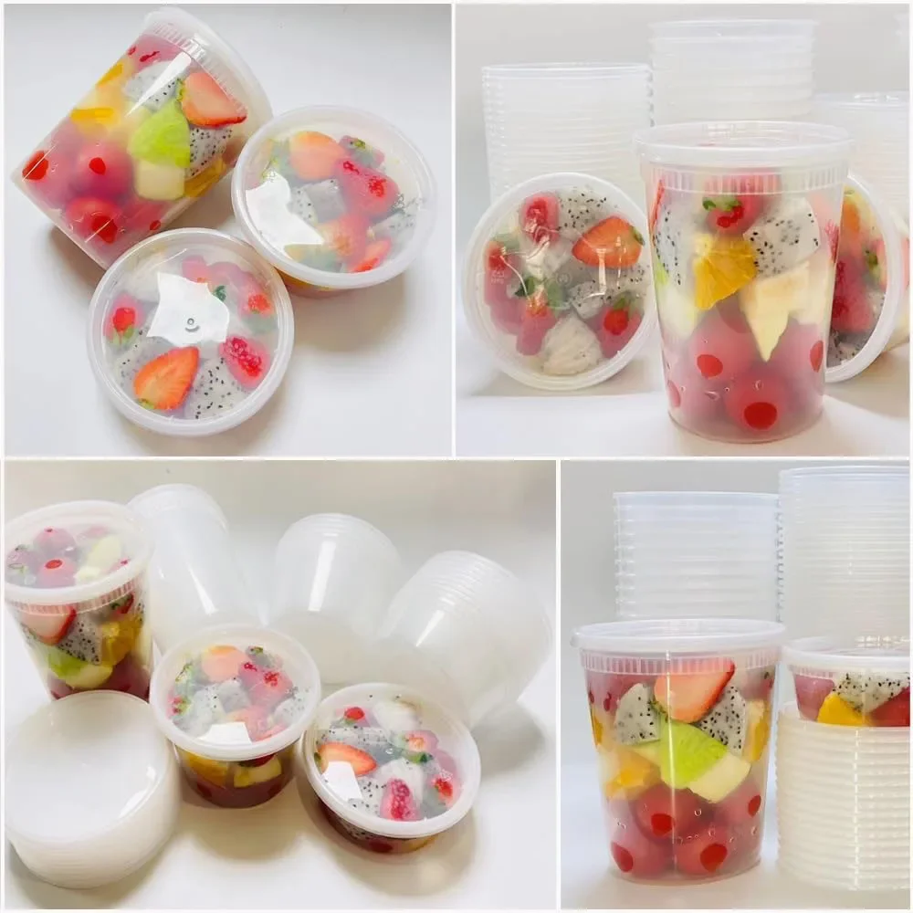 24pcs Deli Food Storage Contai - Food Storage Plastic Containers With Lids recension och pris