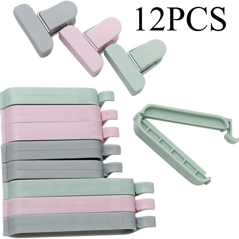 12pcs Mixed Color Plastic Seal - Food Storage No Plastic recension och pris