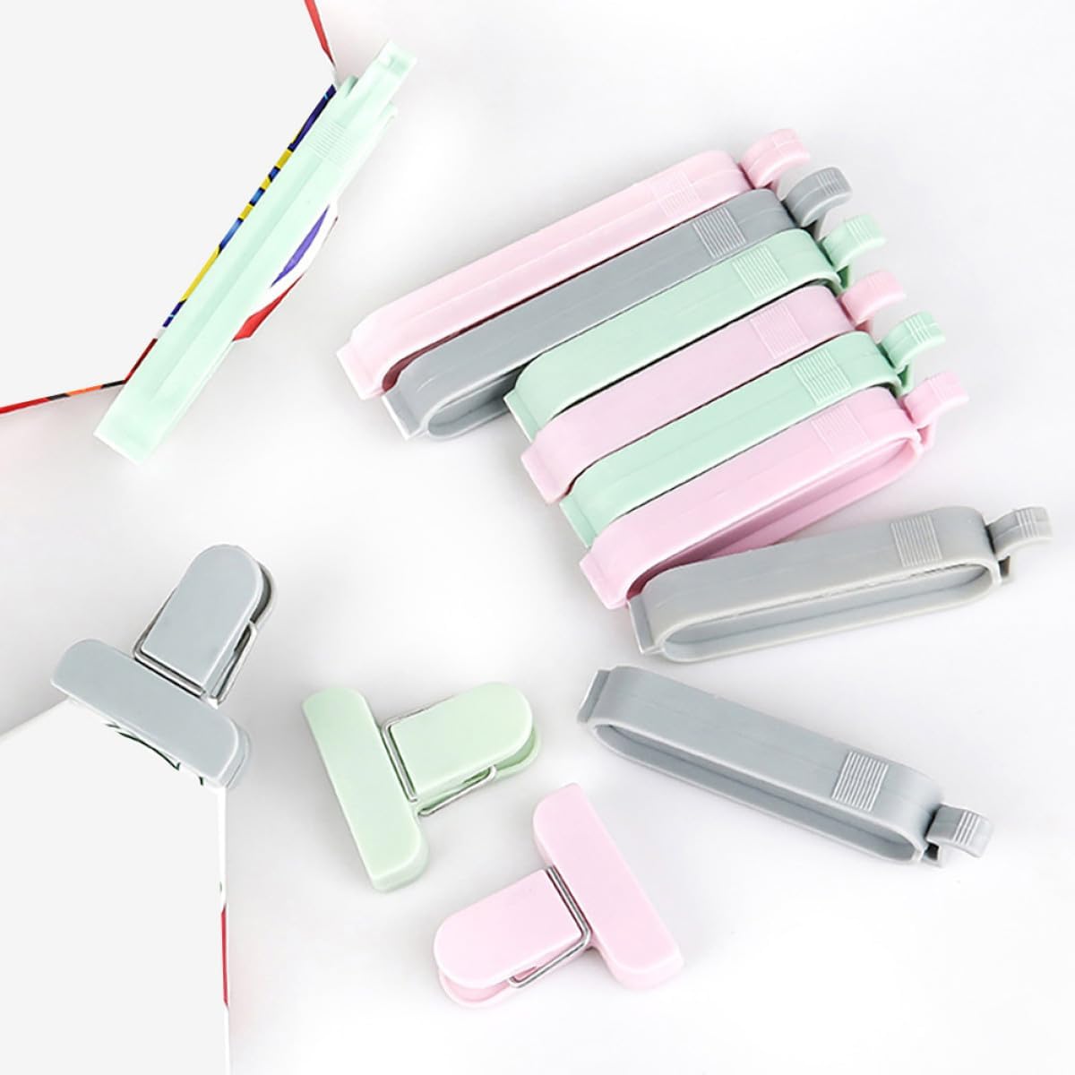 12pcs Mixed Color Plastic Seal - Food Storage No Plastic recension och pris