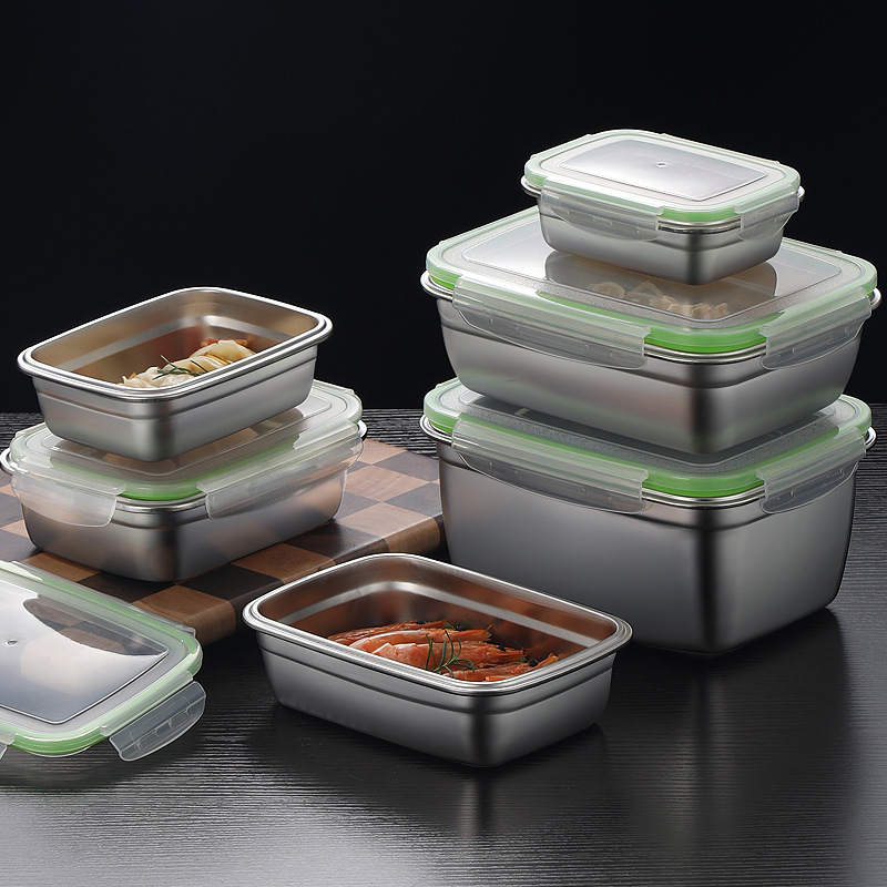 304 Stainless Steel Lunch Box  - Food Storage Cupboard recension och pris