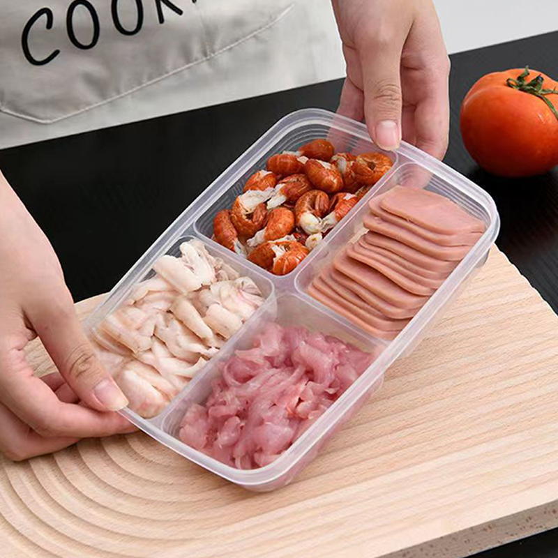 New【4 Grids Plastic Storage Bo - Food Storage Cupboard recension och pris