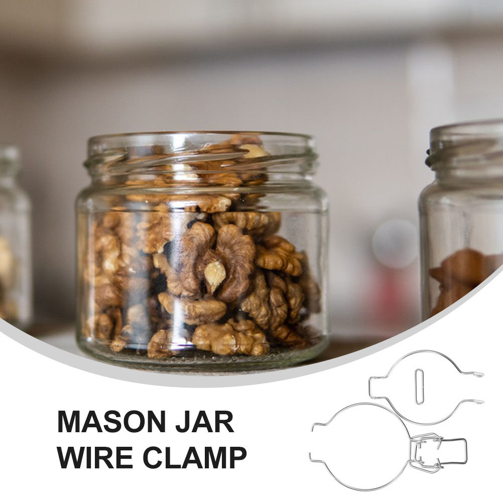12Pcs Glass Jar Wire Clamps St - Food Storage Jars recension och pris