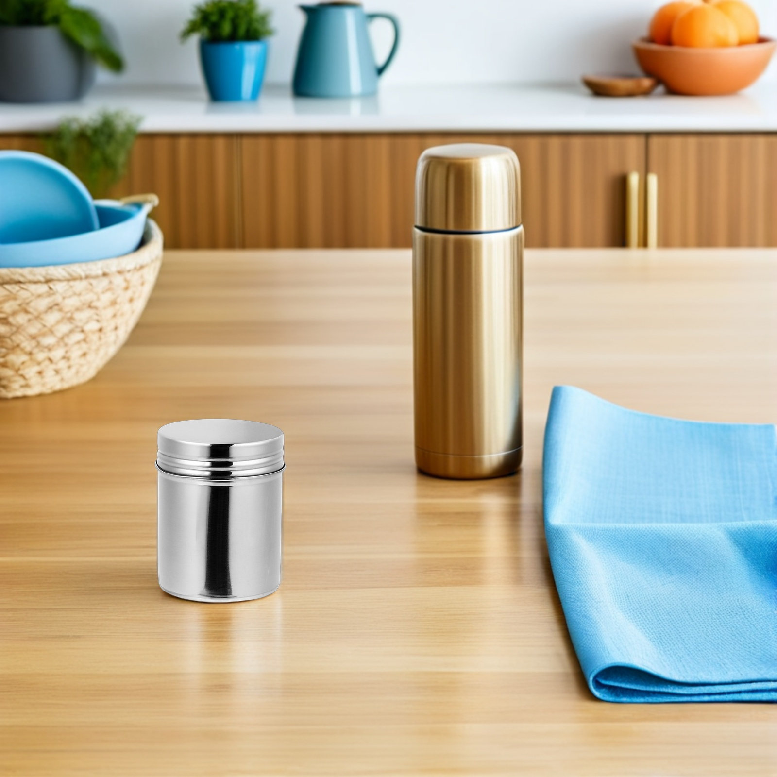 2Pcs Stainless Steel Canisters - Food Storage Jars recension och pris