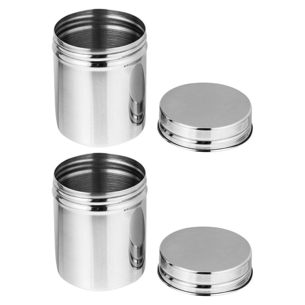 2Pcs Stainless Steel Canisters - Food Storage Jars recension och pris
