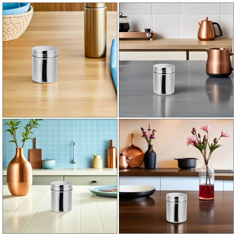 2Pcs Stainless Steel Canisters - Food Storage Jars recension och pris
