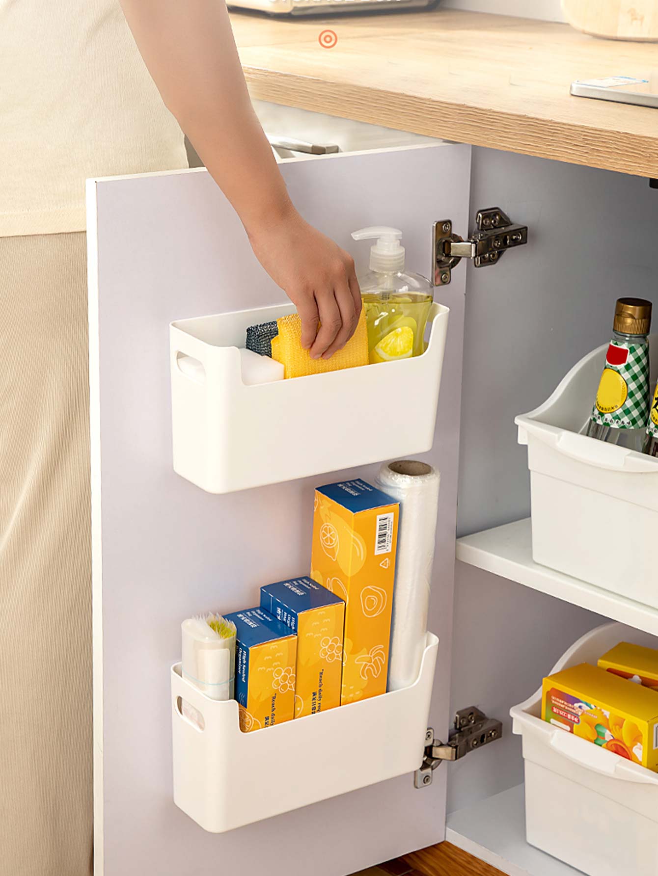 Punch Free Cabinet Door Organi - Food Storage Cabinet For Kitchen recension och pris