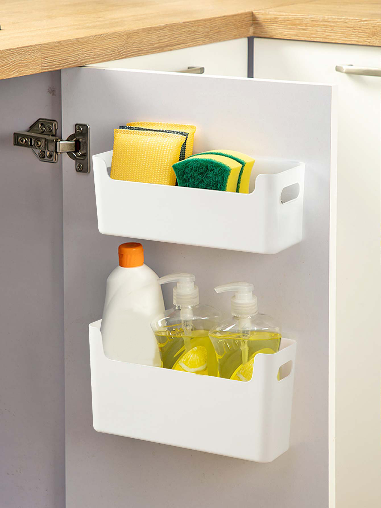 Punch Free Cabinet Door Organi - Food Storage Cabinet For Kitchen recension och pris