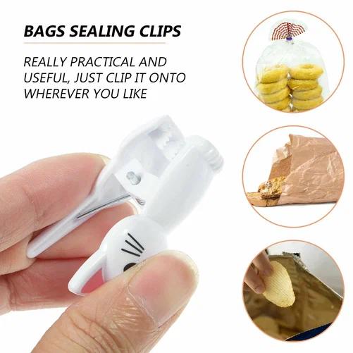 Cute Cat Shaped Bag Clips Reus - Food Storage Reusable Bags recension och pris