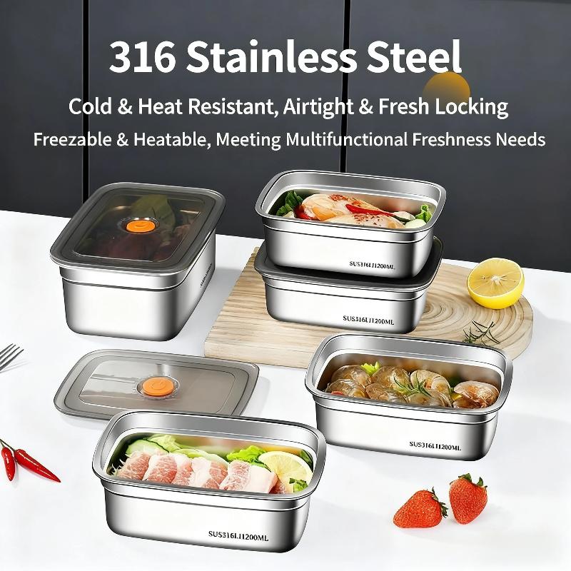 Stainless Steel Sealed Lunch B - Food Storage Box Large recension och pris