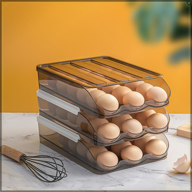 Rolling Egg Storage Box PET St - Food Storage Cabinet For Kitchen recension och pris