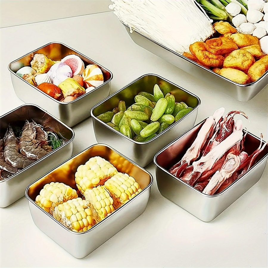 1/3/5pcs Stainless Steel Food  - Food Storage Cupboard recension och pris