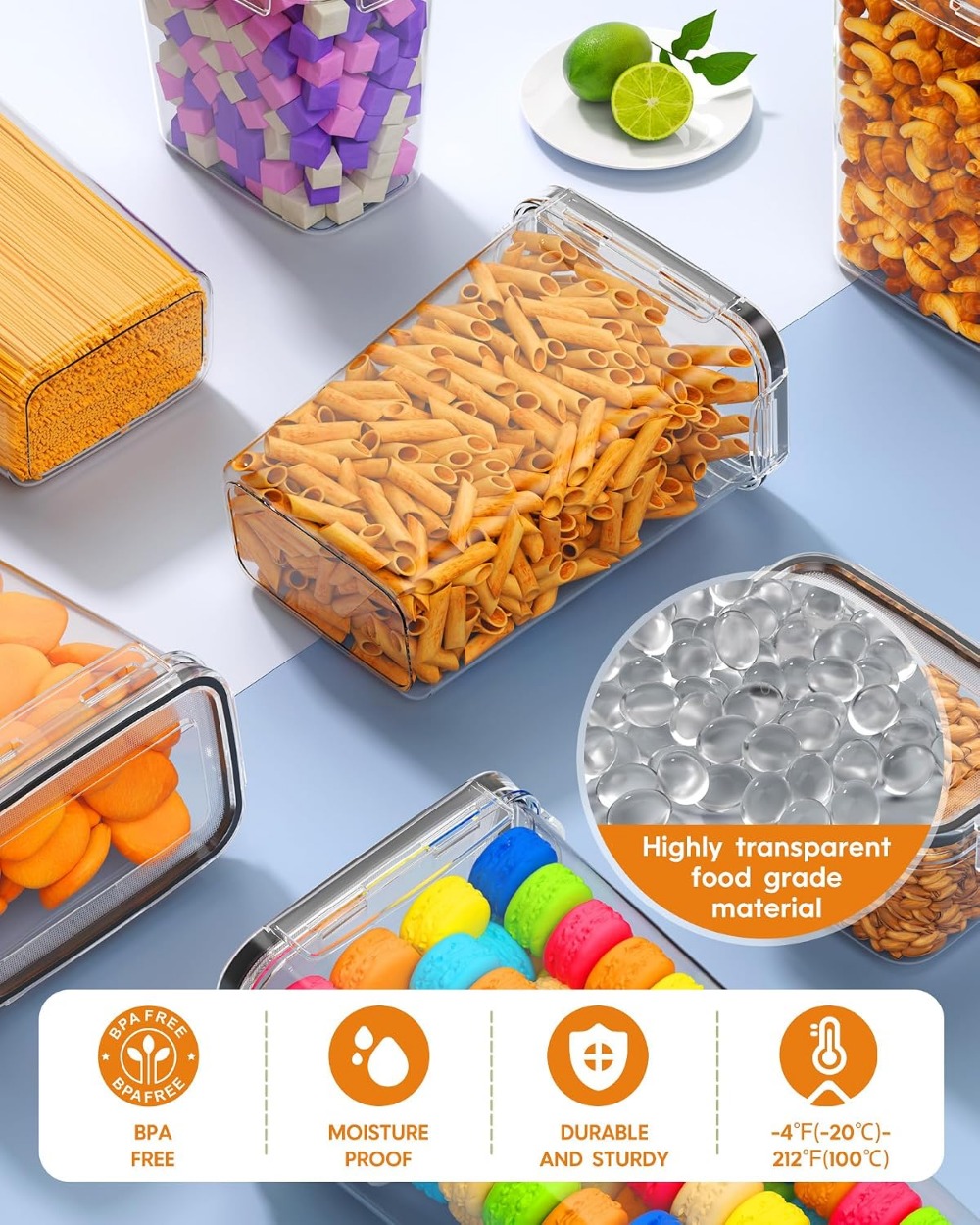 24 PCS Airtight Food Storage C - Food Storage Plastic Containers With Lids recension och pris