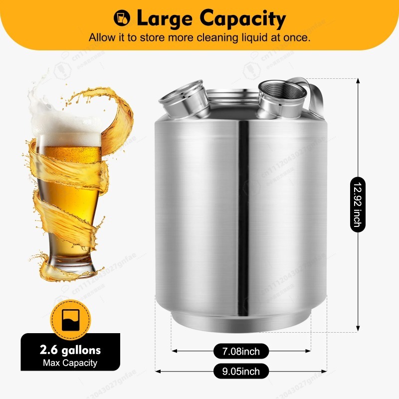 10L Stainless Steel Beer Line  - Food Storage Types recension och pris